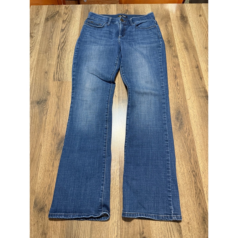 Lee Bootcut Jeans Womens 8 Medium Blue Denim Flex Motion Mid Rise Excellent